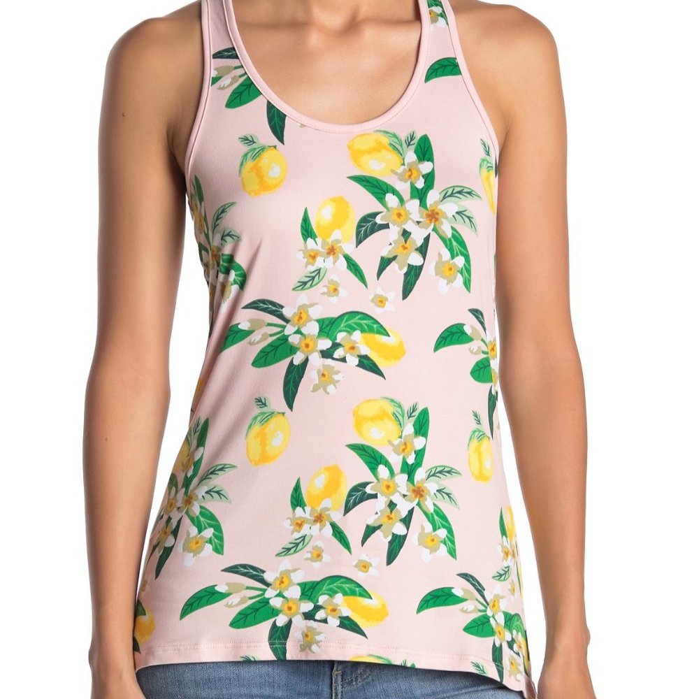 Poof!‎ New York Lemon Racerback Tank Top Soft Small